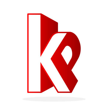 Initial Letter KP Logo Vector