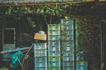 積み重なったサンテナ