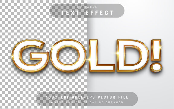 Gold 3d Text Effect Editable