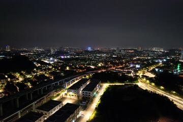 Fototapeta na wymiar Night view of Kuala Lumpur