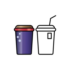 cup paper icon design vector templates