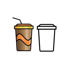 cup paper icon design vector templates