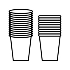 cup paper icon design vector templates