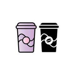 cup paper icon design vector templates