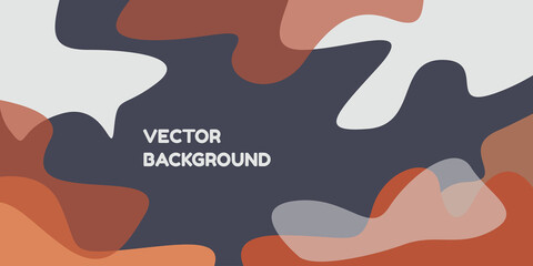 Set of modern design template with abstract organic shapes in pastel colors. Minimal stylish background for beauty presentation, banner and branding design. format. Vector illustration