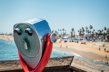 Binocular View Finder At the Beach