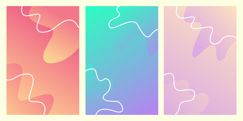 Modern and stylish templates with organic abstract shapes in pastel colors. Neutral beige and terracotta background in Scandinavian style. Burnt orange contemporary collage. Vector Illustration