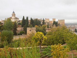 Fototapeta na wymiar The Alhambra, Granada Spain 