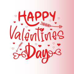 Valentine day typography littering t shirt design