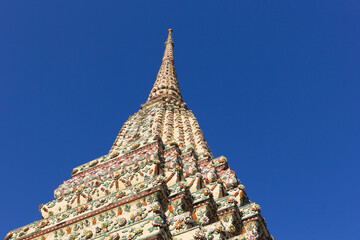 Wat Pho or Wat Phra Chetuphon,the Temple of the Reclining Buddha in Bangkok, Thailand