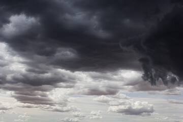 Obraz premium Rain clouds in rainy season