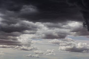 Rain clouds in rainy season