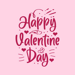 Valentine day typography littering t shirt design