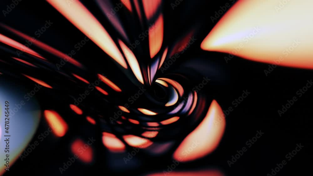 Poster abstract flying digital lines motion and illuminated glow orange matrix light futuristic effect in t