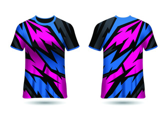 Sports Racing  Jersey Design Template for Team Vector