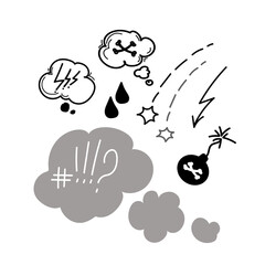 Swear speech bubble.