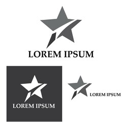 Star icon Template vector illustration design