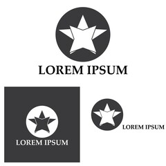 Star icon Template vector illustration design