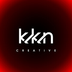 KKN Letter Initial Logo Design Template Vector Illustration