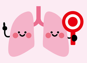 肺　キャラクター　マル