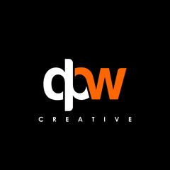 DPW Letter Initial Logo Design Template Vector Illustration
