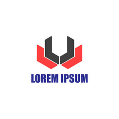 Modern business logo concept, vector illustration