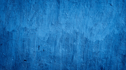 blue abstract plastered cement concrete wall texture background