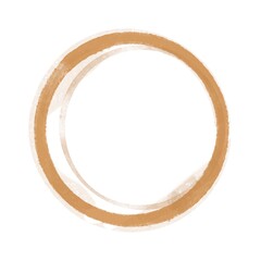 Obraz premium Coffee stains on white background.