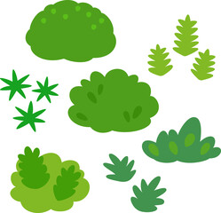 苔のイラストセット