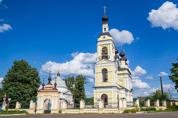 Naklejka premium Trinity Church in the town of Ples