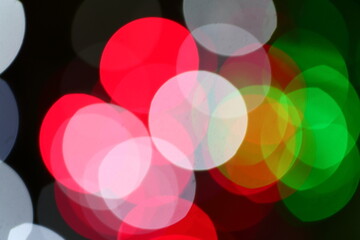 Defocused colorful city lights background- abstract images concepts.