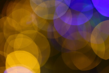 Colorful lights blurry background- abstract blurred city lights. 