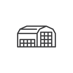 Farm House line icon