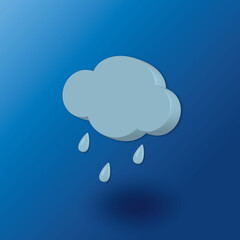 
vector illustration cloud icon 3d