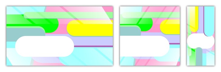 Obraz premium Presentation templates elements. Template design, for print banner, web. Set of cover header brochure.