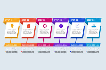 Business Annual Timeline Infographic Template