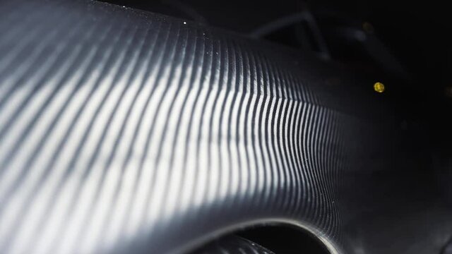 Full carbon fibre body car detail shot
