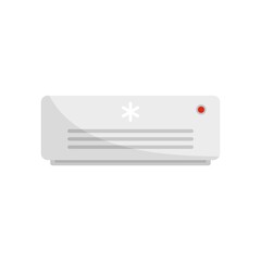 Room service air conditioner icon flat isolated vector