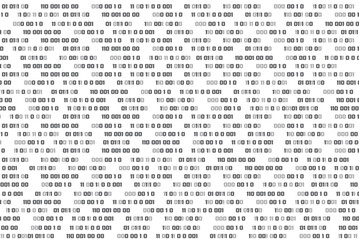 Binary Code texture on white Background, Digital Abstract technology background, Internet binary data code computing or transmission process Concept