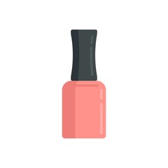 Cuticle nail polish icon flat isolated vector