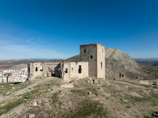 Antiguo castillo almohade de la Estrella en el municipio de Teba provincia de Málaga
