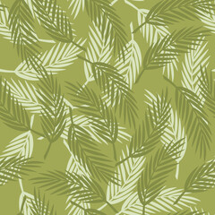 Vector leaves for clothes. Pattern, textile.