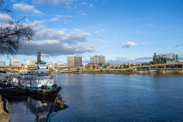 Obraz premium Portland Sternwheel Steamboat