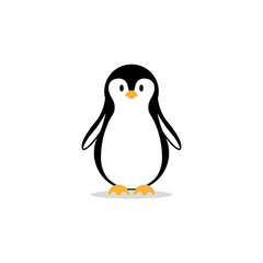 Christmas penguin vectorial drawing