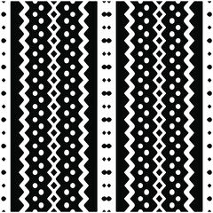 Seamless ethnic pattern color black and white.Can be used in fabric design for clothes, accessories; decorative paper, wrapping, background, wallpaper, Vector illustration.