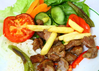 grilled lamb meat