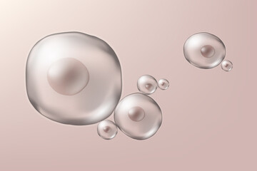 Stem cells under microscope background for website, media and publications.