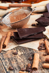 chocolate bar with a lot of cocoa