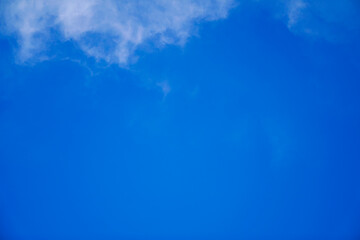 Fototapeta na wymiar blue sky and clouds at the top