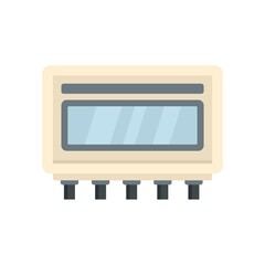 Electric utilities icon flat isolated vector